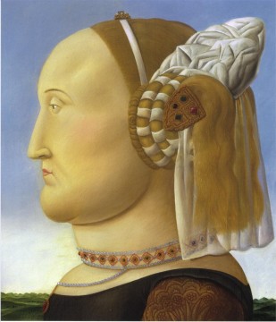  after - Battista Sforza after Piero della Francesca Fernando Botero